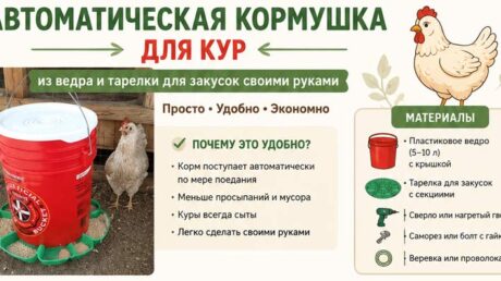 Как сделать автоматическую кормушку для кур из ведра и тарелки