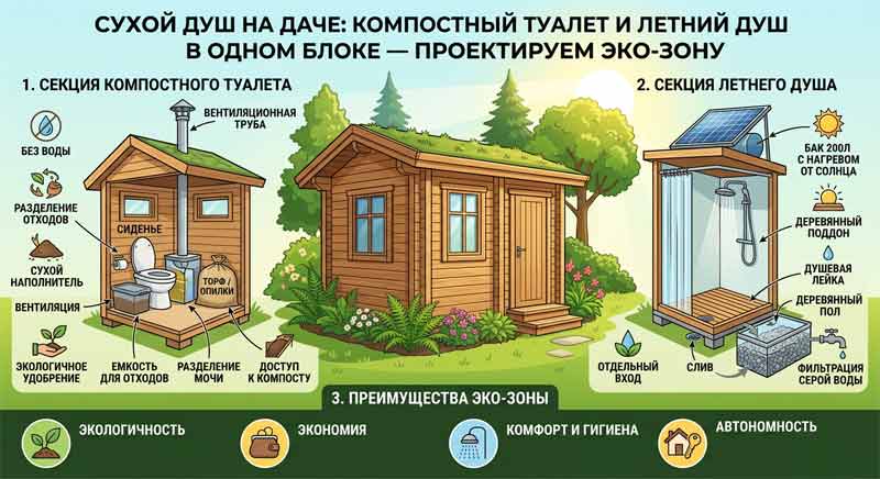 проект эко-зоны на даче