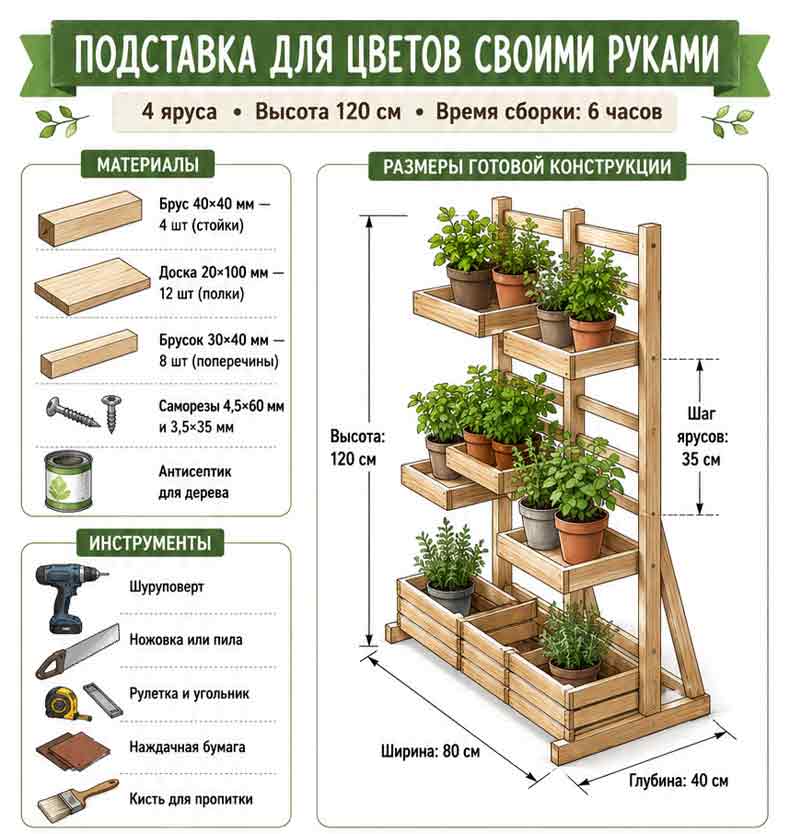 материалы для изготовления подставки