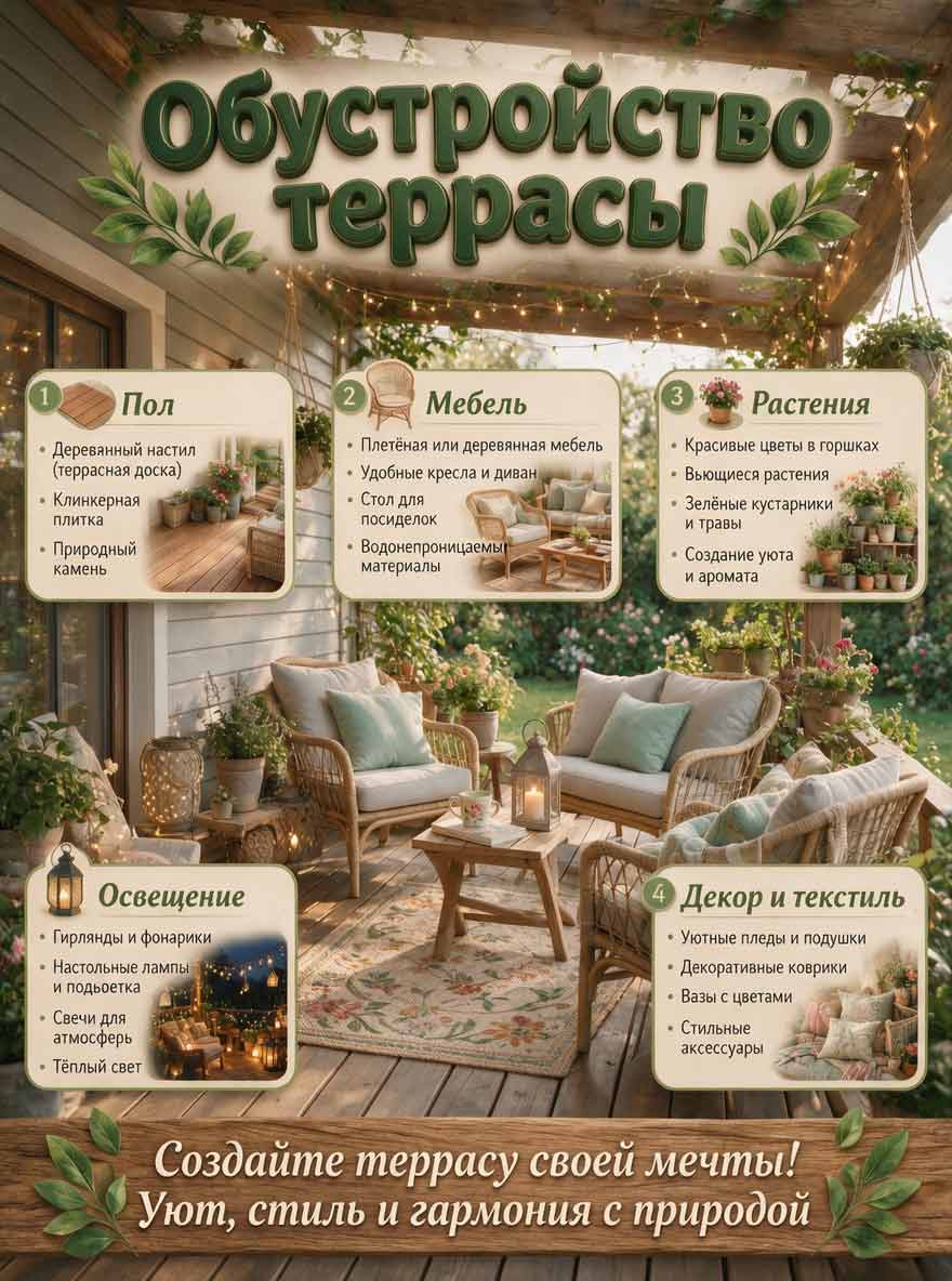 чек-лист обустройство террасы