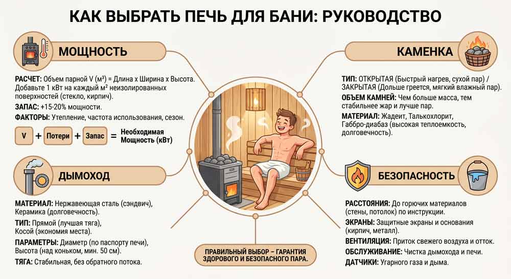 как правильно выбрать печь для бани