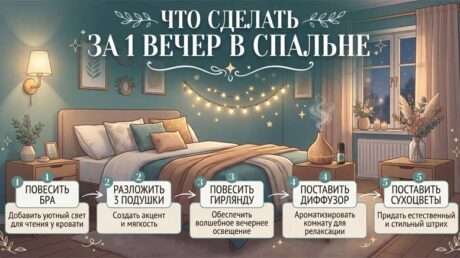 Уют в спальне за один вечер