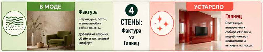 стены в современной квартире
